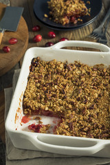 Homemade Cranberry Apple Cobbler Crumble