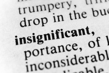 Obraz premium Insignificant