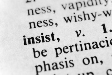 Insist