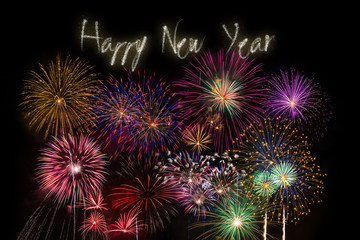 Fototapeta premium New year's eve fireworks