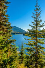 Majestic mountain lake in Canada.