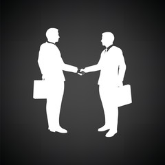 Meeting businessmen icon