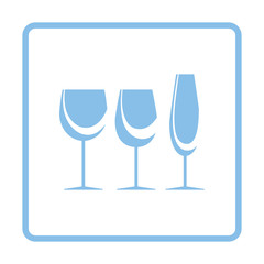 Glasses set icon