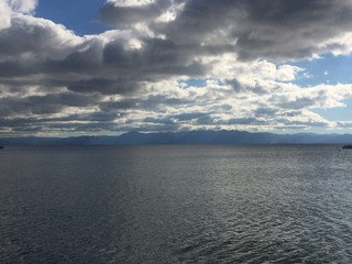 Overcast Sky against Lake