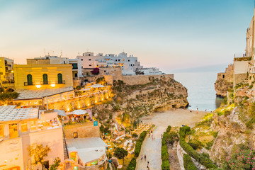 blue hour on Polignano