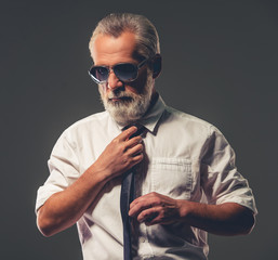 Handsome mature businessman