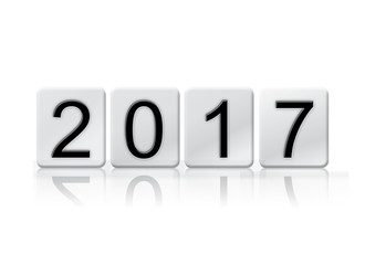 2017 Isolated Tiled Letters Concept and Theme