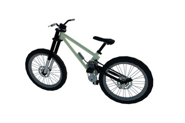 Fototapeta premium Bicicleta pequeña niños 3d aislado
