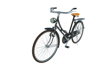 Fototapeta na wymiar Bicicleta 3d aislado fondo blanco