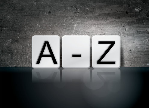 A-Z Tiled Letters Concept and Theme