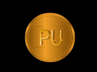 PU Initial Logo for your startup venture