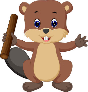 Beaver cartoon
