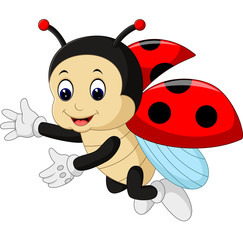 Obraz premium Cute ladybug cartoon