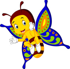 Cute butterfly cartoon