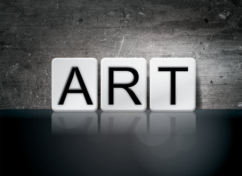 Art Tiled Letters Concept and Theme