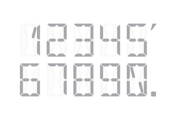 Calculator digital numbers