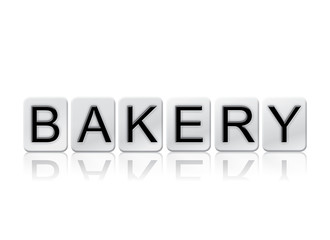 Bakery Isolated Tiled Letters Concept and Theme