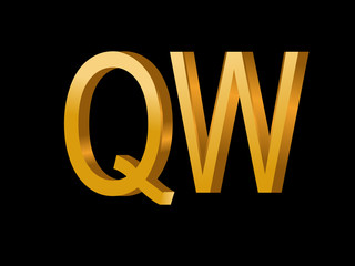 QW Initial Logo for your startup venture