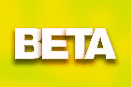 Beta Concept Colorful Word Art