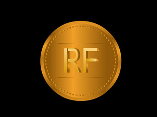 RF Initial Logo for your startup venture