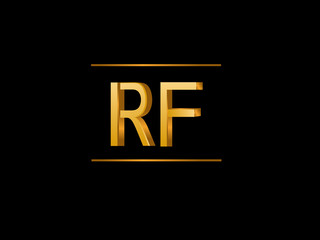 RF Initial Logo for your startup venture