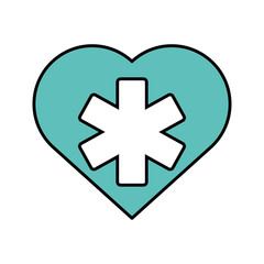 Obraz premium medical symbol isolated icon vector illustration design