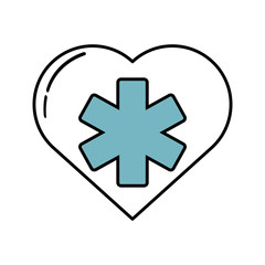 Obraz premium medical symbol isolated icon vector illustration design