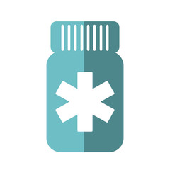 bottle drugs isolated icon vector illustration design