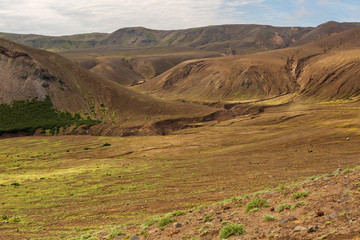 Caldera volcano Ksudach.