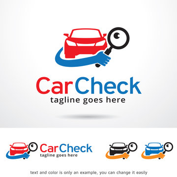 Car Check Logo Template Design Vector