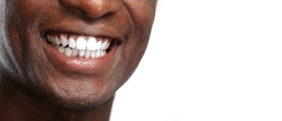 Naklejka premium African American smile.