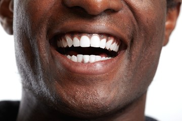 Naklejka premium African American smile.
