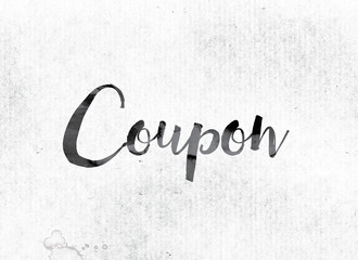 Coupon Concept Painted in Ink