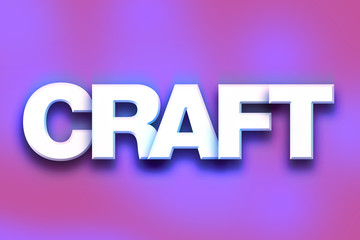 Craft Concept Colorful Word Art
