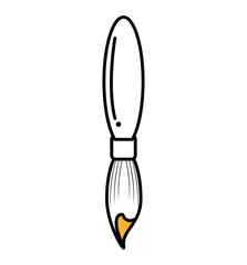 paint brush isolated icon vector illustration design