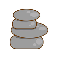rocks stones spa isolated icon vector illustration design