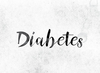 Diabetes Concept Painted in Ink