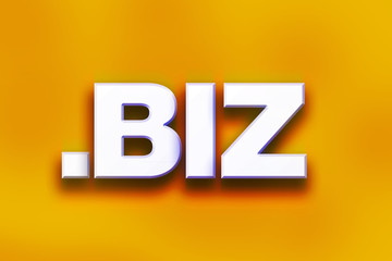 Dot Biz Concept Colorful Word Art