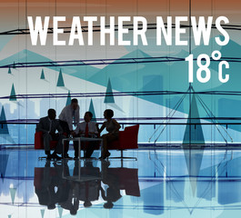 Weather Update Temperature Forecast News Meteorology Concept