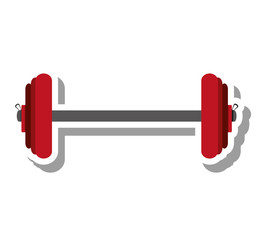 weight lifting equipment isolated icon vector illustration design