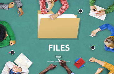 Files Folder Data Document Storage Concept