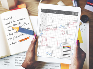 Architecture Blueprint Desing Engineering Structure Concept