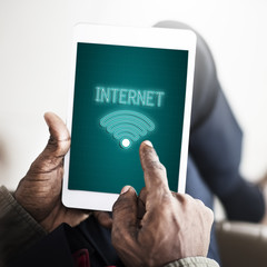 Online Network Wifi COmmunication Icon Concept