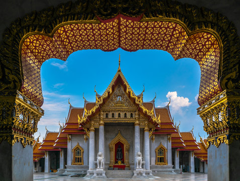 Wat Benchamabophit or Wat Ben in short is a marble temple in Bangkok

