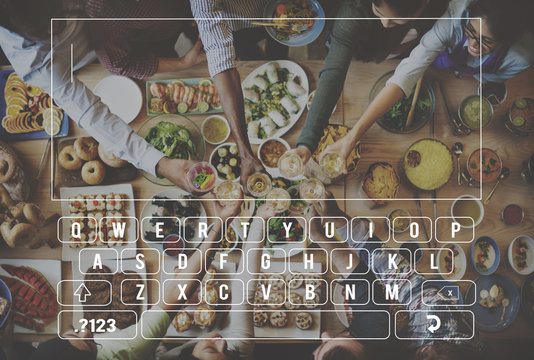 Keyboard Keypad Global Communications Connection Concept - Powered by Adobe