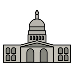 government building of america vector illustration design