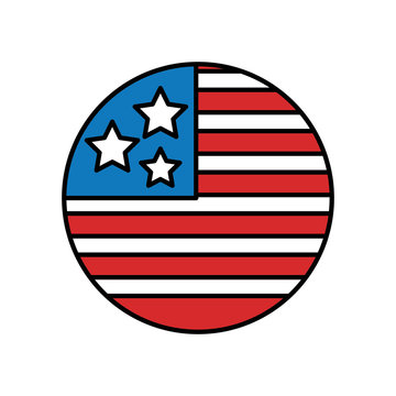 united states of america medal vector illustration design