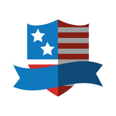 Obraz na płótnie Canvas united states of america shield vector illustration design
