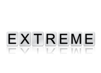 Extreme Isolated Tiled Letters Concept and Theme