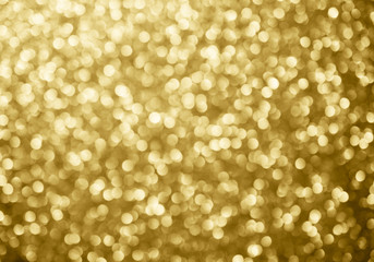 gold abstract background bokeh circles for Christmas background.